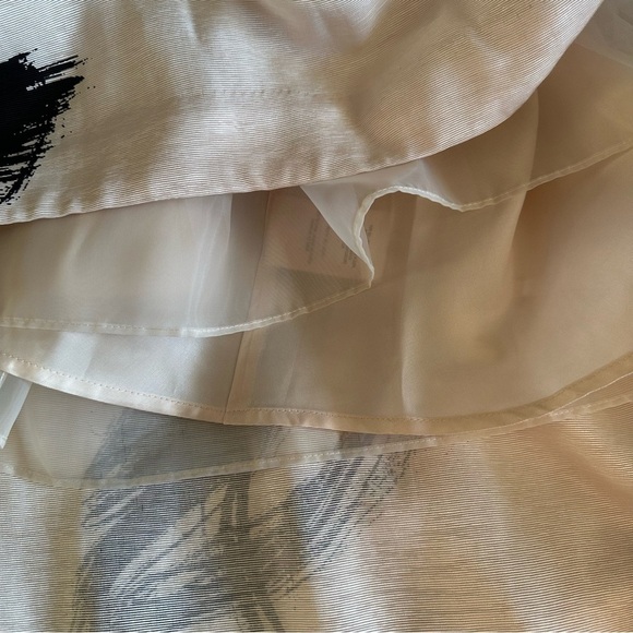 Anthropologie Moulinette Soeurs Sumi Gown 2 Black Maxi Hi Low Viscose Mock Neck - Picture 9 of 10